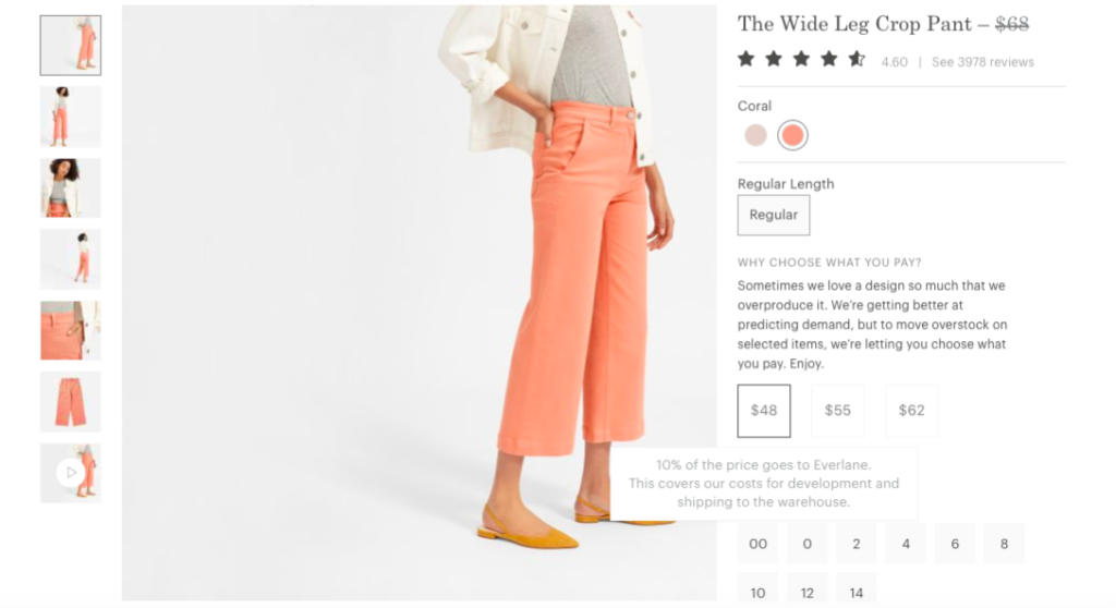 everlane pay what you choose 