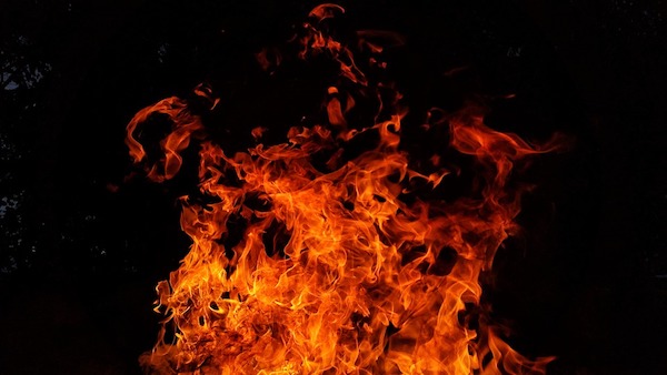 burn clothes