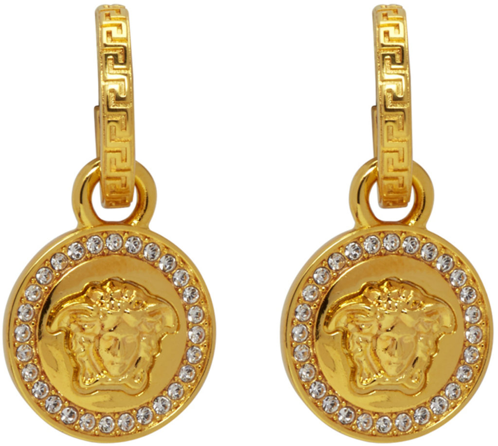 versace coin earrings styledemocracy