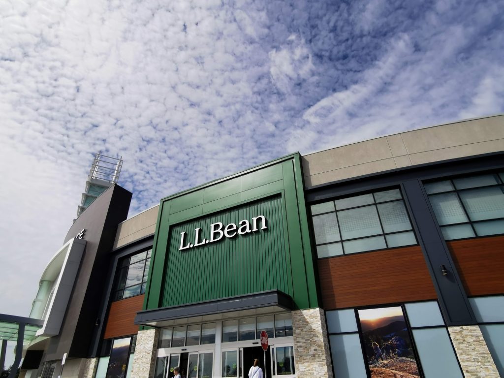 L.L. Bean first location Canada