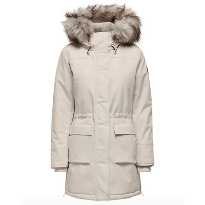 Jacket Womens Big Fur Hooded Puffer Down Cotton Parka Winter Warm Coat Loose V72 