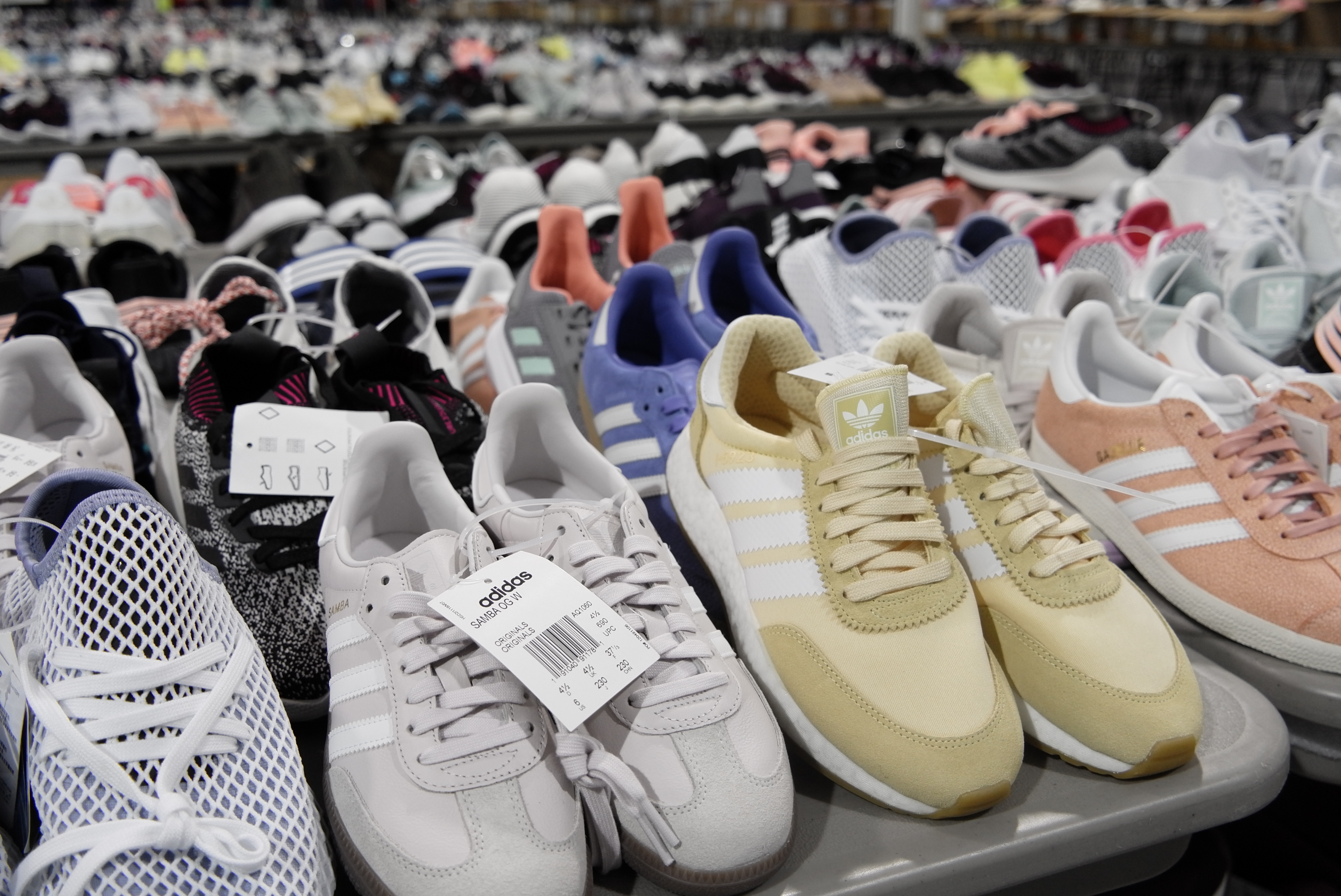 the adidas and reebok warehouse sale