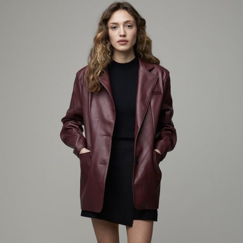 Blazer 4581 in Wine Red by Oak & Fort