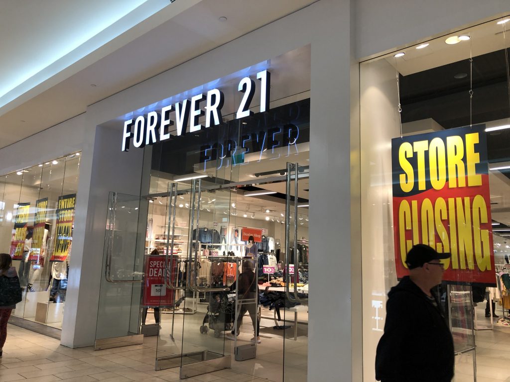 forever 21 store closing