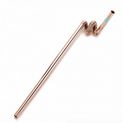 Tiffany & Co. Rose Gold Vermeil Reusable Crazy Straw