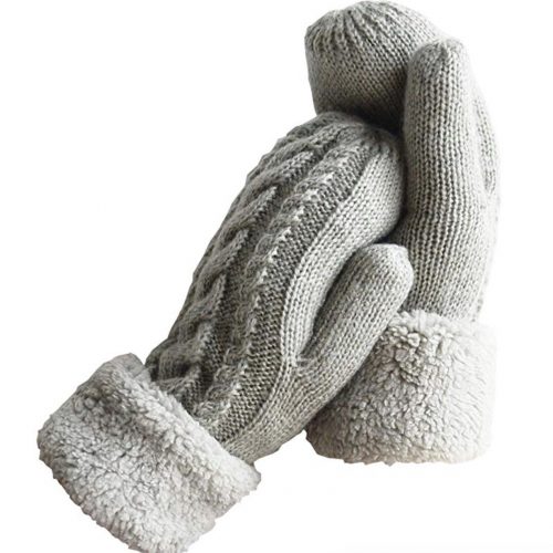 Cozy Wool Knit Gloves