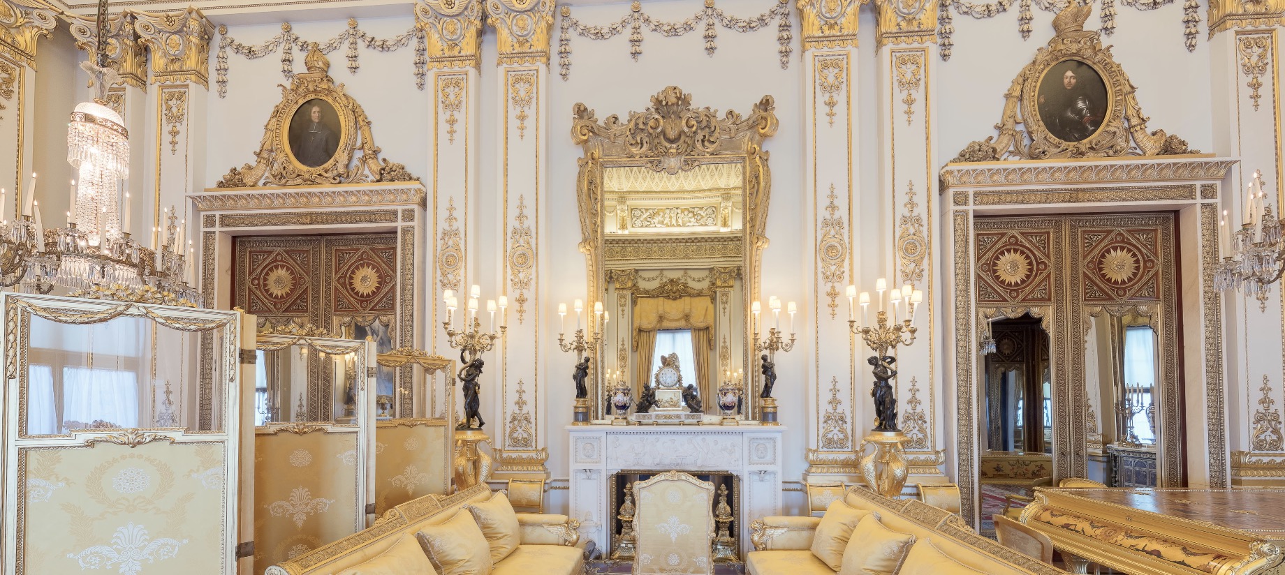 Букингемский дворец внутри Золотая гостиная