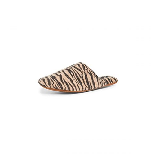 Minnie Rose Tiger Cashmere Slipper