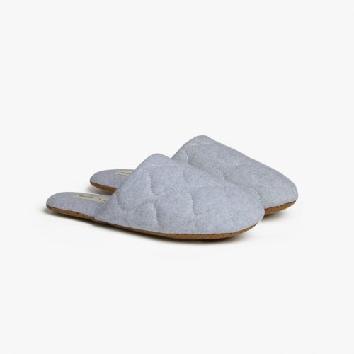 Madewell x Parachute Chambray Quilted Slippers