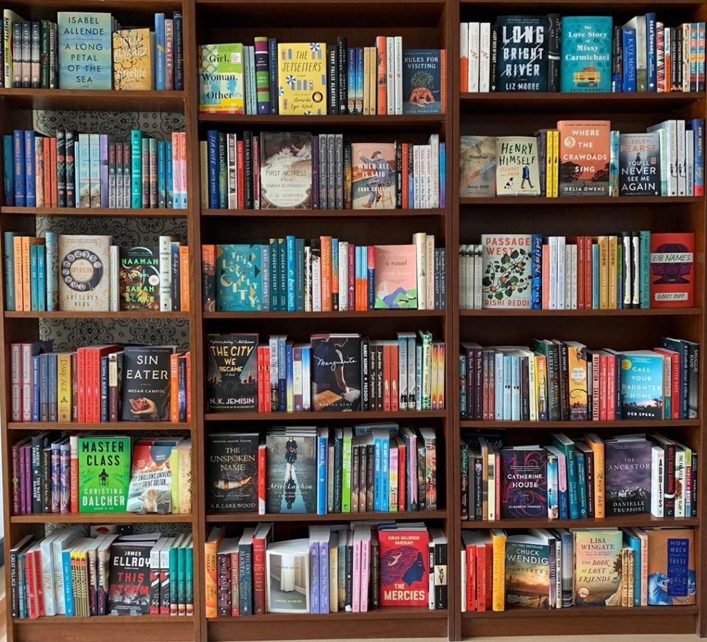 A Novel Spot Bookshop shelves