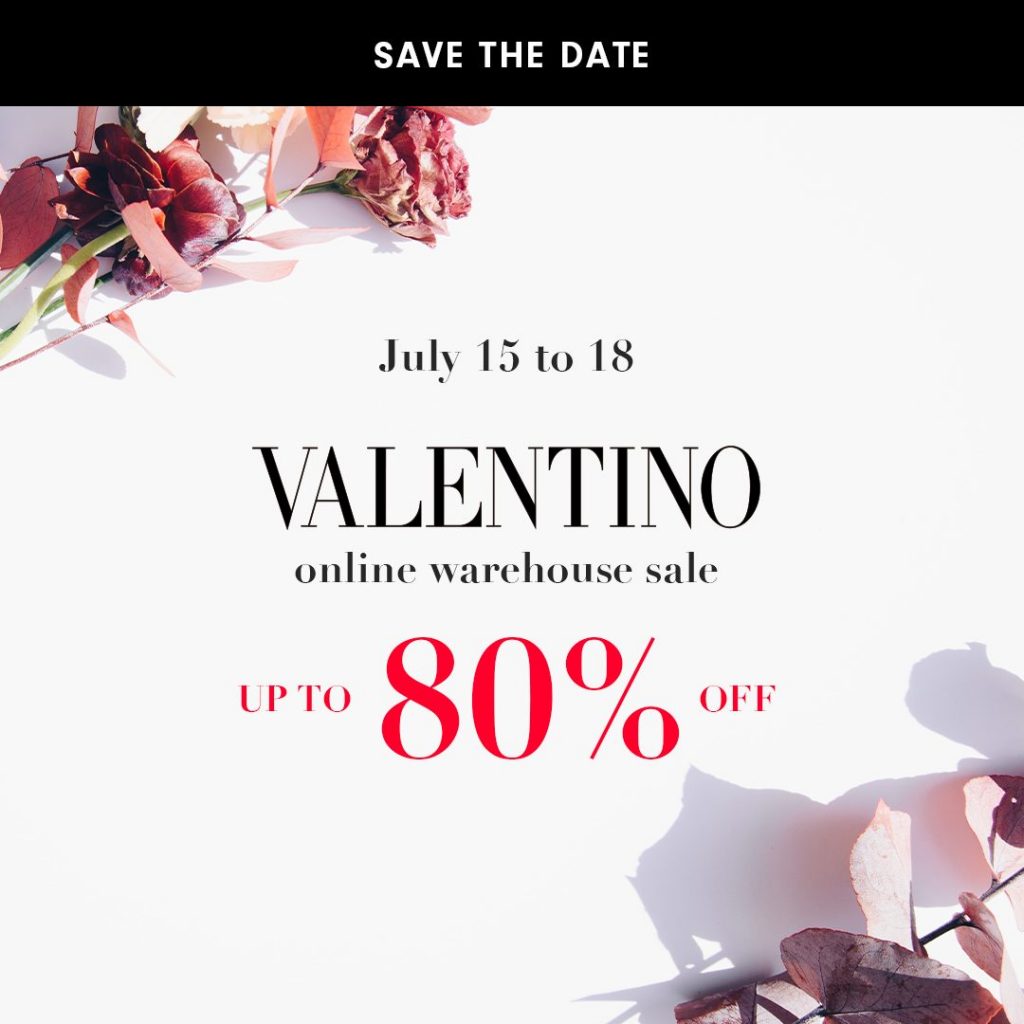 valentino online warehouse sale
