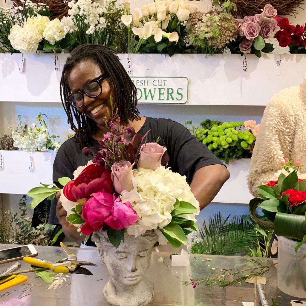 blooming flower bar