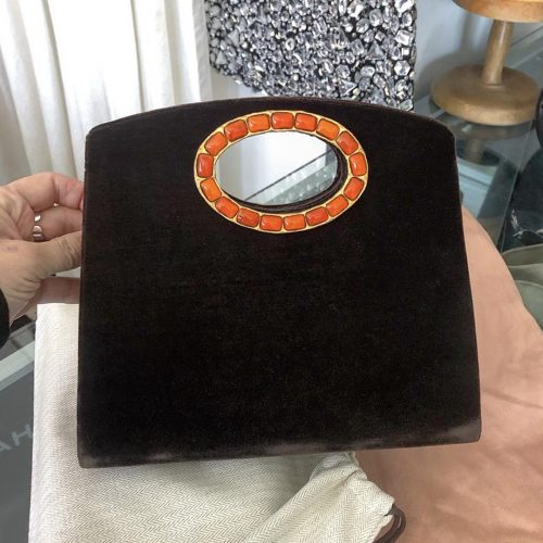 Our Pick: Yves Saint Laurent Vintage Velvet Jewelled Bag