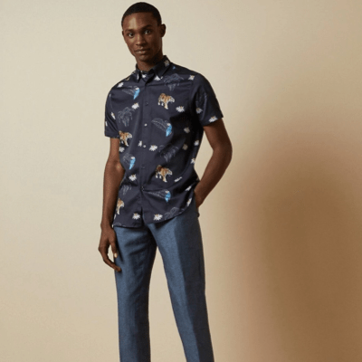 Kochops SS Bold Animal Print Shirt β $78.00 reg. $195.00