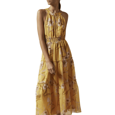 Saffine Cabana Printed Tiered Midi Dress β $178.00 reg. $445.00