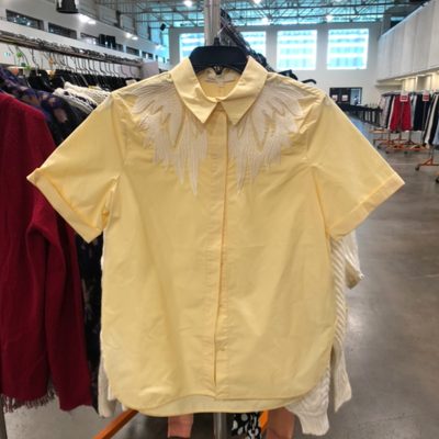 Chemise Avec Broderies—$75.00
