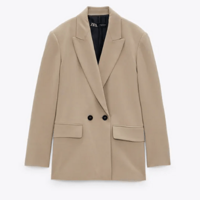 Oversized Double Breasted Jacket