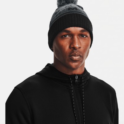 UA Big Logo Pom Beanie