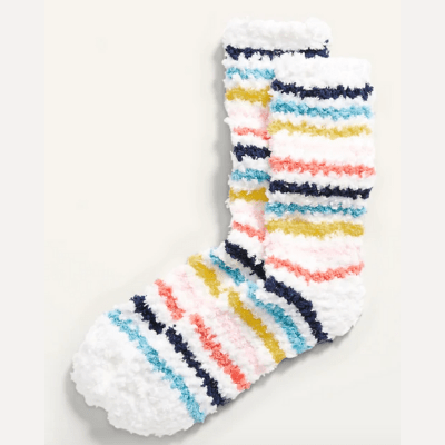 Cozy Striped Crew Socks for Women