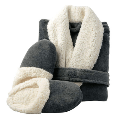 Plush Robe & Slipper Set in Gift Box