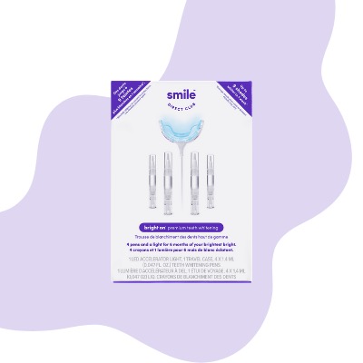Smile Direct Club™bright on™ Premium Teeth Whitening Kit - LED Accelerator Light and 4 Whitening Pens