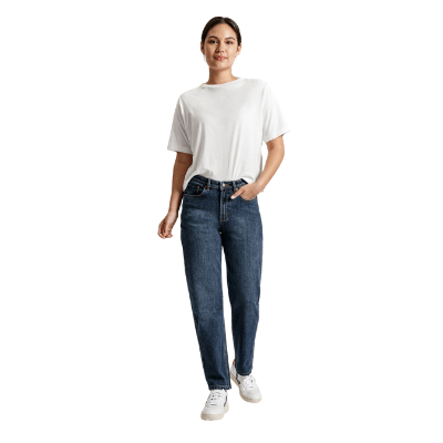 Midweight Denim High Rise Straight Carpenter