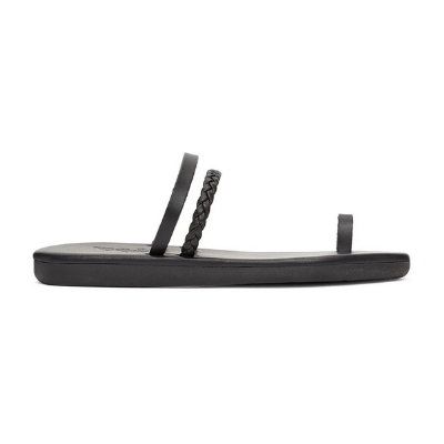 ANCIENT GREEK SANDALS Black Gyalos Sandals