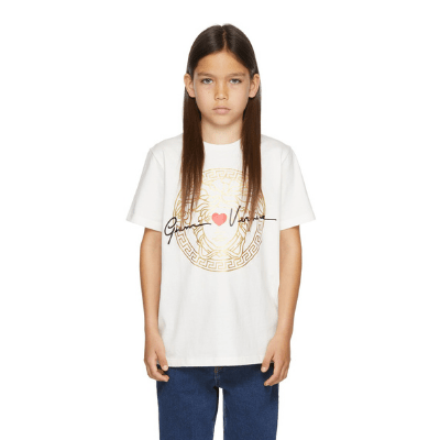 VERSACE Kids White Medusa 'Gianni' T-Shirt
