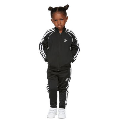 ADIDAS KIDS Kids Black & White Adicolor SST Tracksuit Set