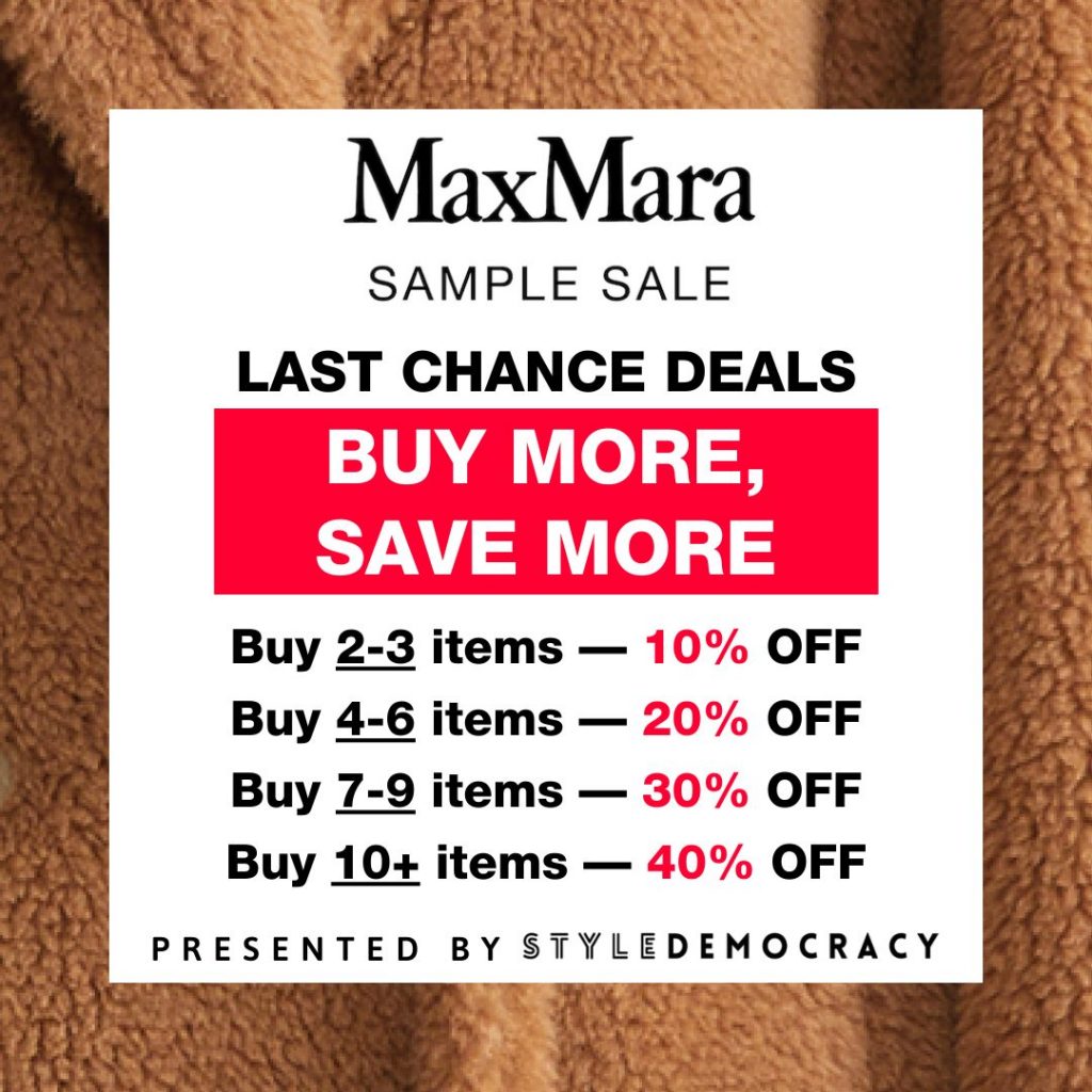 Max Mara Buy More, Save More