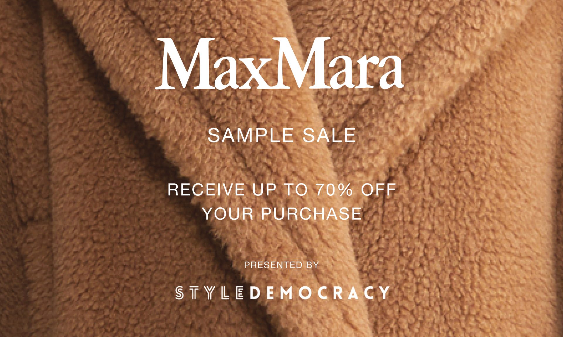 The Max Mara Sample Sale Presented By StyleDemocracy
